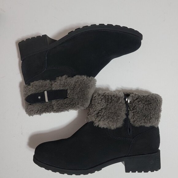 UGG Bodie Cuff Boots Womens 9.5 Fur Shearling Winter Cozy Outdoors Boho Warm - Picture 2 of 9